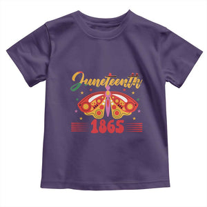 Juneteenth 1865 Butterfly Toddler T Shirt TS01 Purple Print Your Wear