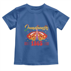 Juneteenth 1865 Butterfly Toddler T Shirt TS01 Royal Blue Print Your Wear