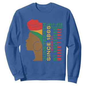 Juneteenth Since 1865 Sweatshirt My Ancestors Weren't Free TS01 Royal Blue Printyourwear