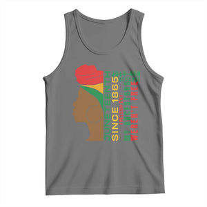 Juneteenth Since 1865 Tank Top My Ancestors Weren't Free TS01 Black Heather Print Your Wear