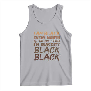 Black History Pride Tank Top But On Juneteenth I'm Blackity TS01 Athletic Heather Print Your Wear