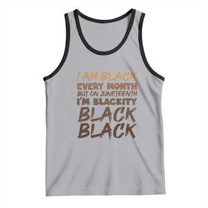 Black History Pride Tank Top But On Juneteenth I'm Blackity TS01 Athletic Heather Black Print Your Wear