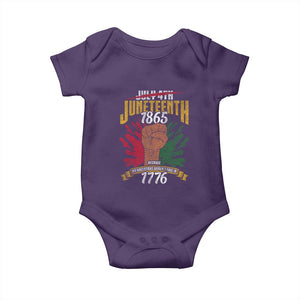 Juneteenth Since 1865 Baby Onesie My Ancestors Weren't Free In 1776 TS01 Purple Print Your Wear