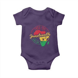 Free-ish Juneteenth Since 1865 Baby Onesie TS01 Purple Print Your Wear