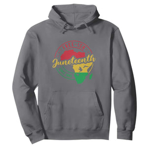 Free-ish Juneteenth Since 1865 Hoodie TS01 Charcoal Printyourwear