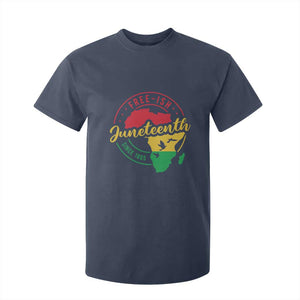 Free-ish Juneteenth Since 1865 T Shirt For Kid TS01 Navy Print Your Wear