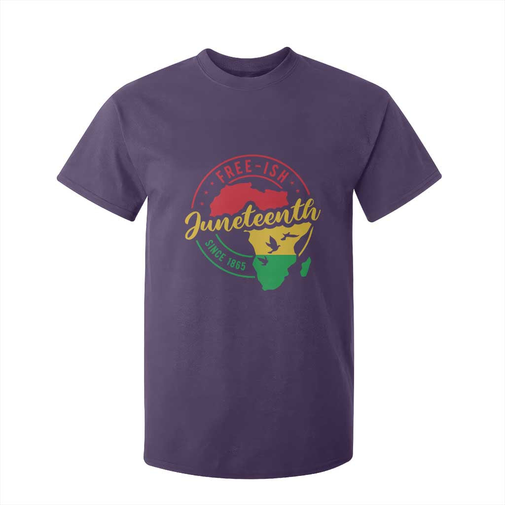 Free-ish Juneteenth Since 1865 T Shirt For Kid TS01 Purple Print Your Wear