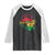 Free-ish Juneteenth Since 1865 Raglan Shirt TS01 Black White Print Your Wear
