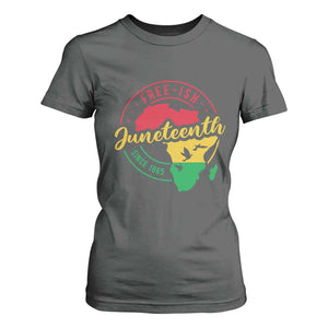 Free-ish Juneteenth Since 1865 T Shirt For Women TS01 Dark Heather Print Your Wear