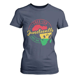 Free-ish Juneteenth Since 1865 T Shirt For Women TS01 Navy Print Your Wear