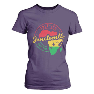 Free-ish Juneteenth Since 1865 T Shirt For Women TS01 Purple Print Your Wear