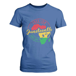 Free-ish Juneteenth Since 1865 T Shirt For Women TS01 Royal Blue Print Your Wear