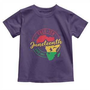 Free-ish Juneteenth Since 1865 Toddler T Shirt TS01 Purple Print Your Wear