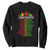 Juneteenth Sweatshirt Dream Like Leaders TS01 Black Printyourwear