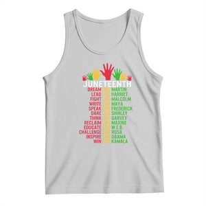 Juneteenth 1865 Tank Top Dream Like Leaders TS01 Ash Print Your Wear