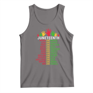 Juneteenth 1865 Tank Top Dream Like Leaders TS01 Deep Heather Print Your Wear
