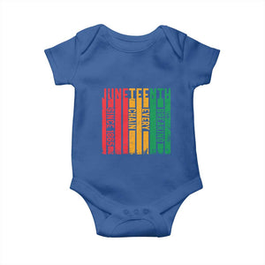 Juneteenth Since 1865 Baby Onesie Breaking Every Chain TS01 Royal Blue Print Your Wear