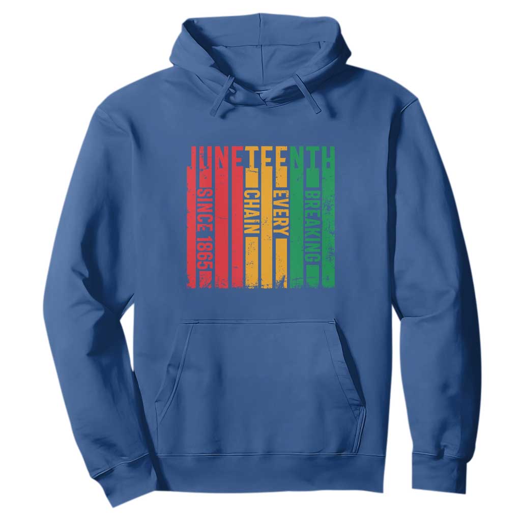 1865 Hoodie Juneteenth Breaking Every Chain TS01 Royal Blue Printyourwear