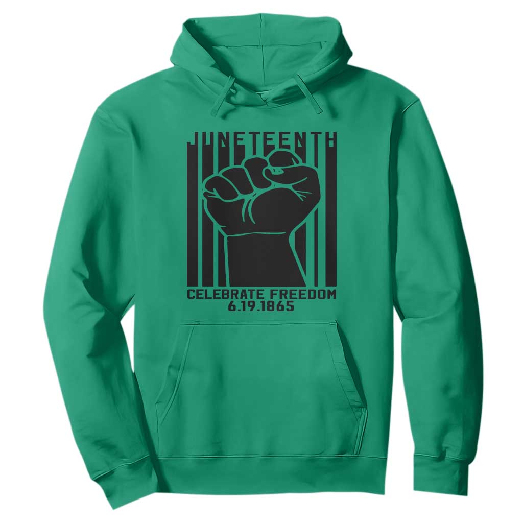 Happy Juneteenth Independence Hoodie TS01 Irish Green Printyourwear