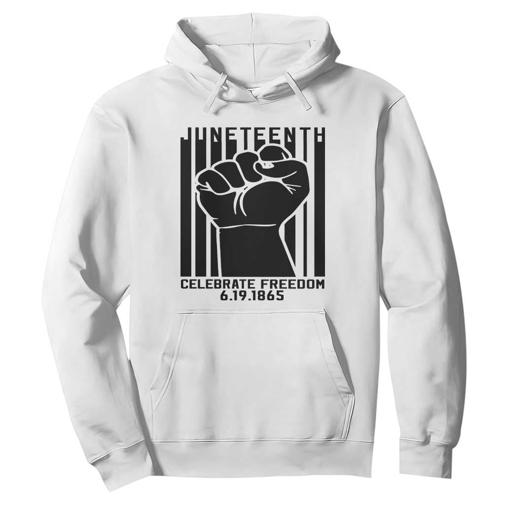 Happy Juneteenth Independence Hoodie TS01 White Printyourwear