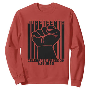 Happy Juneteenth Independence Sweatshirt TS01 Red Printyourwear