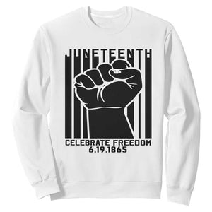 Happy Juneteenth Independence Sweatshirt TS01 White Printyourwear