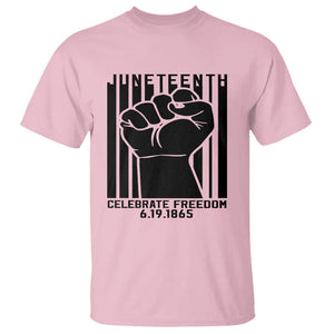 Happy Juneteenth Independence T Shirt TS01 Light Pink Printyourwear
