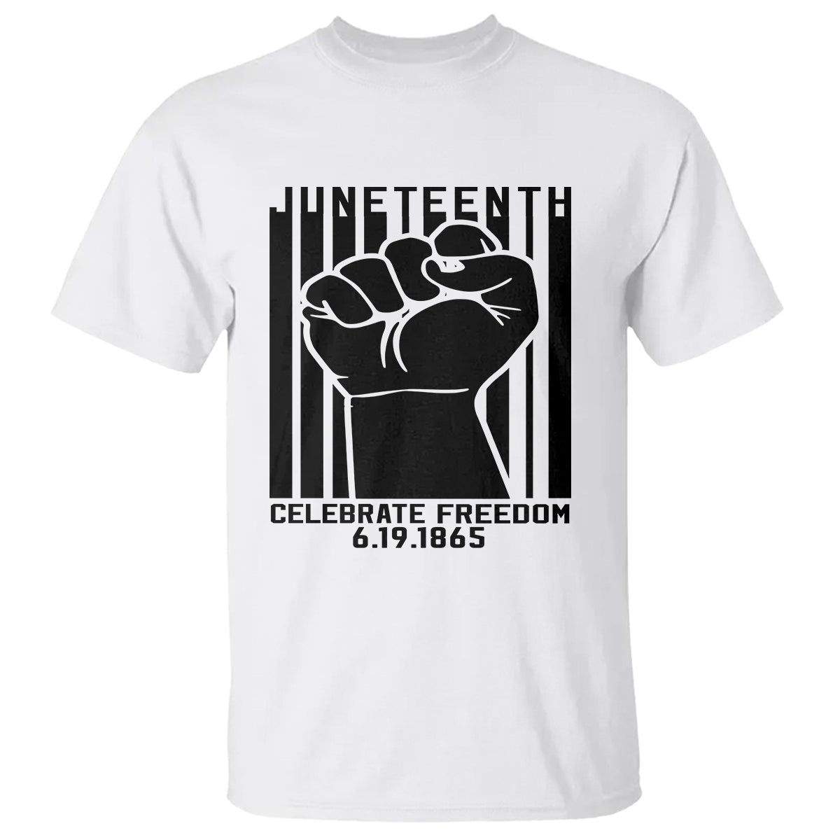 Happy Juneteenth Independence T Shirt TS01 White Printyourwear