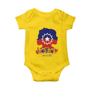 Juneteenth Flag Baby Onesie Celebrating Black Freedom Day 1865 TS01 Daisy Print Your Wear