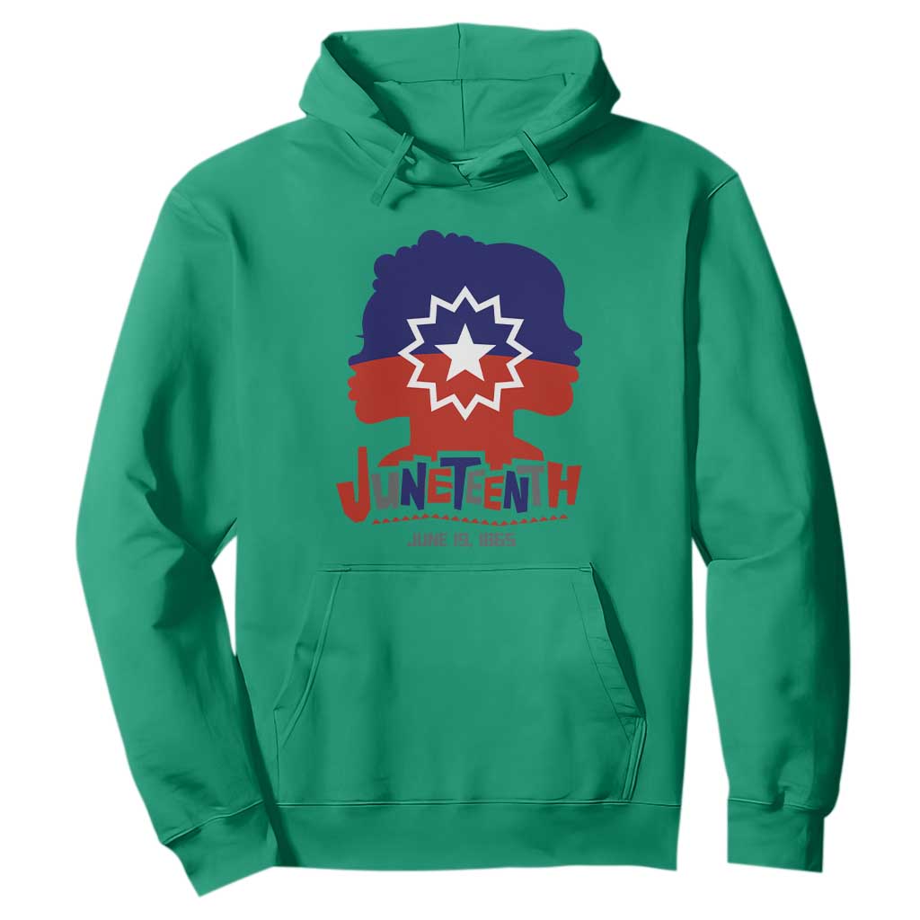 Juneteenth for Women Hoodie Celebrating Black Freedom Day 1865 TS01 Irish Green Printyourwear