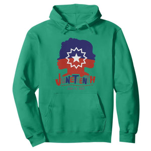 Juneteenth for Women Hoodie Celebrating Black Freedom Day 1865 TS01 Irish Green Printyourwear