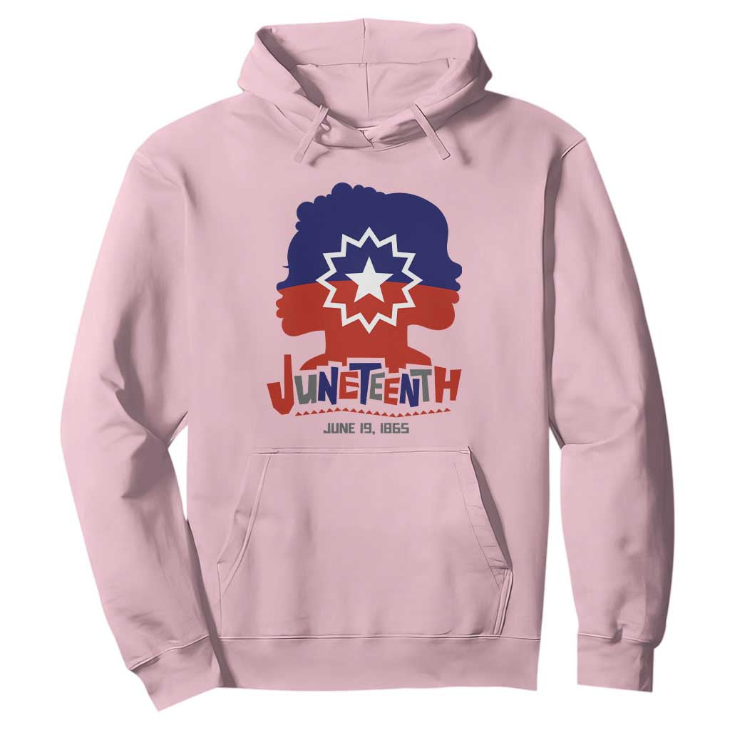 Juneteenth for Women Hoodie Celebrating Black Freedom Day 1865 TS01 Light Pink Printyourwear