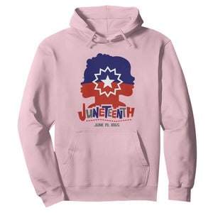 Juneteenth for Women Hoodie Celebrating Black Freedom Day 1865 TS01 Light Pink Printyourwear
