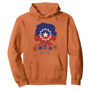 Juneteenth for Women Hoodie Celebrating Black Freedom Day 1865 TS01 Orange Printyourwear