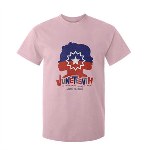Juneteenth Flag T Shirt For Kid Celebrating Black Freedom Day 1865 TS01 Light Pink Print Your Wear