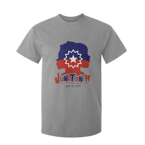 Juneteenth Flag T Shirt For Kid Celebrating Black Freedom Day 1865 TS01 Sport Gray Print Your Wear