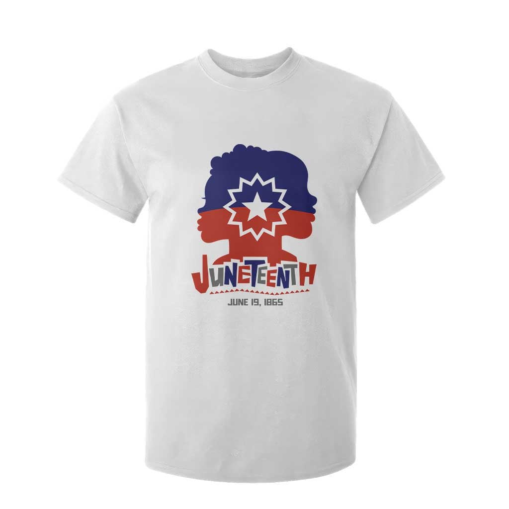 Juneteenth Flag T Shirt For Kid Celebrating Black Freedom Day 1865 TS01 White Print Your Wear