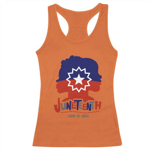 Juneteenth Flag Racerback Tank Top Celebrating Black Freedom Day 1865 TS01 Orange Print Your Wear