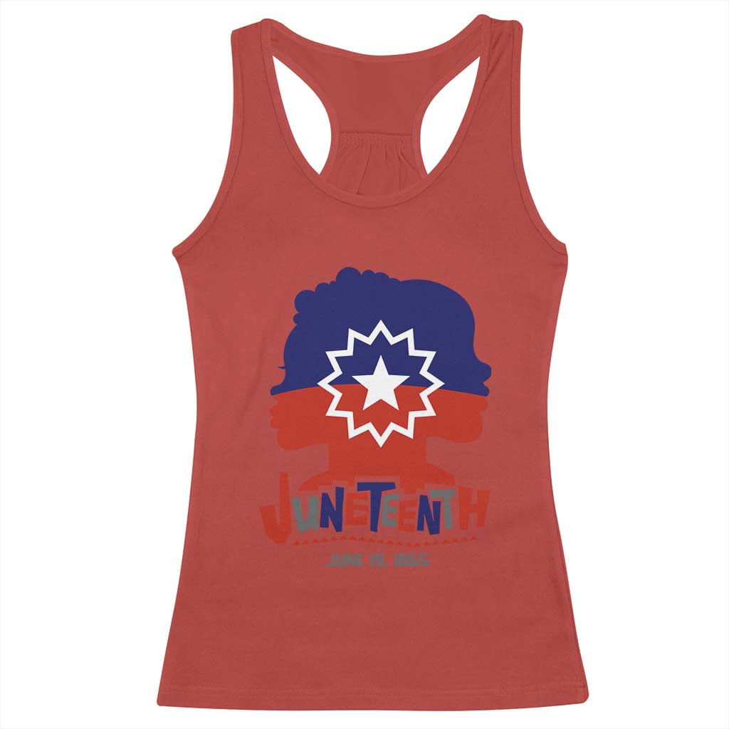Juneteenth Flag Racerback Tank Top Celebrating Black Freedom Day 1865 TS01 Red Print Your Wear
