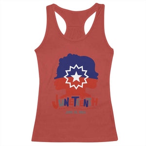Juneteenth Flag Racerback Tank Top Celebrating Black Freedom Day 1865 TS01 Red Print Your Wear