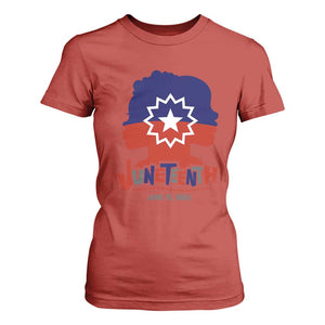 Juneteenth Flag T Shirt For Women Celebrating Black Freedom Day 1865 TS01 Red Print Your Wear