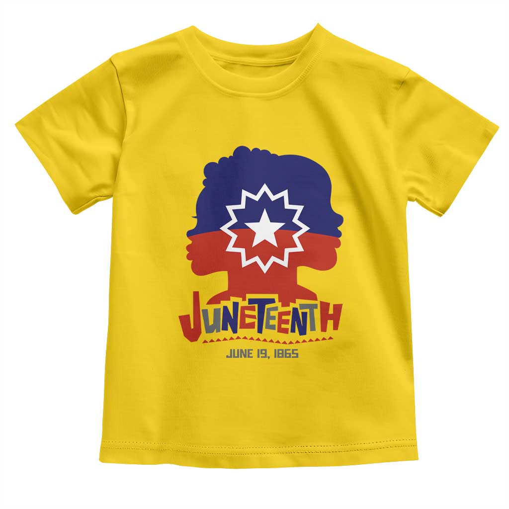 Juneteenth Flag Toddler T Shirt Celebrating Black Freedom Day 1865 TS01 Daisy Print Your Wear