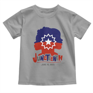 Juneteenth Flag Toddler T Shirt Celebrating Black Freedom Day 1865 TS01 Sport Gray Print Your Wear