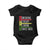 Juneteenth 1865 Baby Onesie Breaking Every Chain TS01 Black Print Your Wear