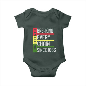 Juneteenth 1865 Baby Onesie Breaking Every Chain TS01 Print Your Wear
