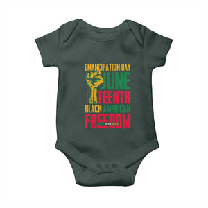 Emancipation Day Baby Onesie Juneteenth Black American Freedom Since 1865 TS01 Print Your Wear