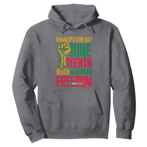 Emancipation Day Hoodie Juneteenth Black American Freedom TS01 Charcoal Printyourwear