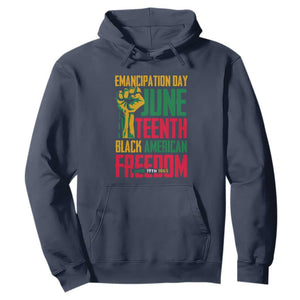 Emancipation Day Hoodie Juneteenth Black American Freedom TS01 Navy Printyourwear