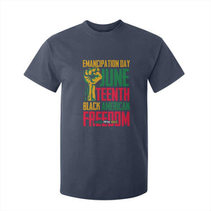 Emancipation Day T Shirt For Kid Juneteenth Black American Freedom Since 1865 TS01 Navy Print Your Wear