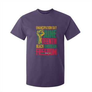Emancipation Day T Shirt For Kid Juneteenth Black American Freedom Since 1865 TS01 Purple Print Your Wear